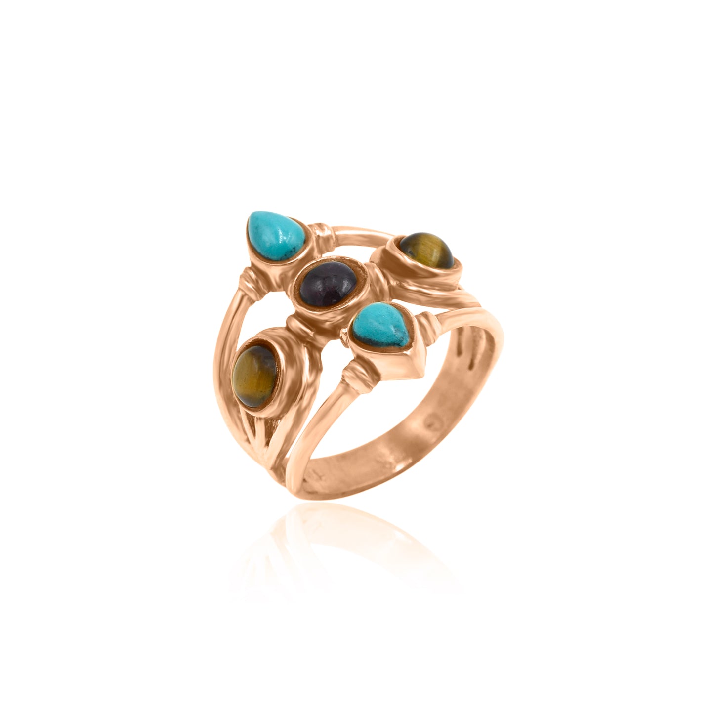 Glimmering Vines Stone Ring