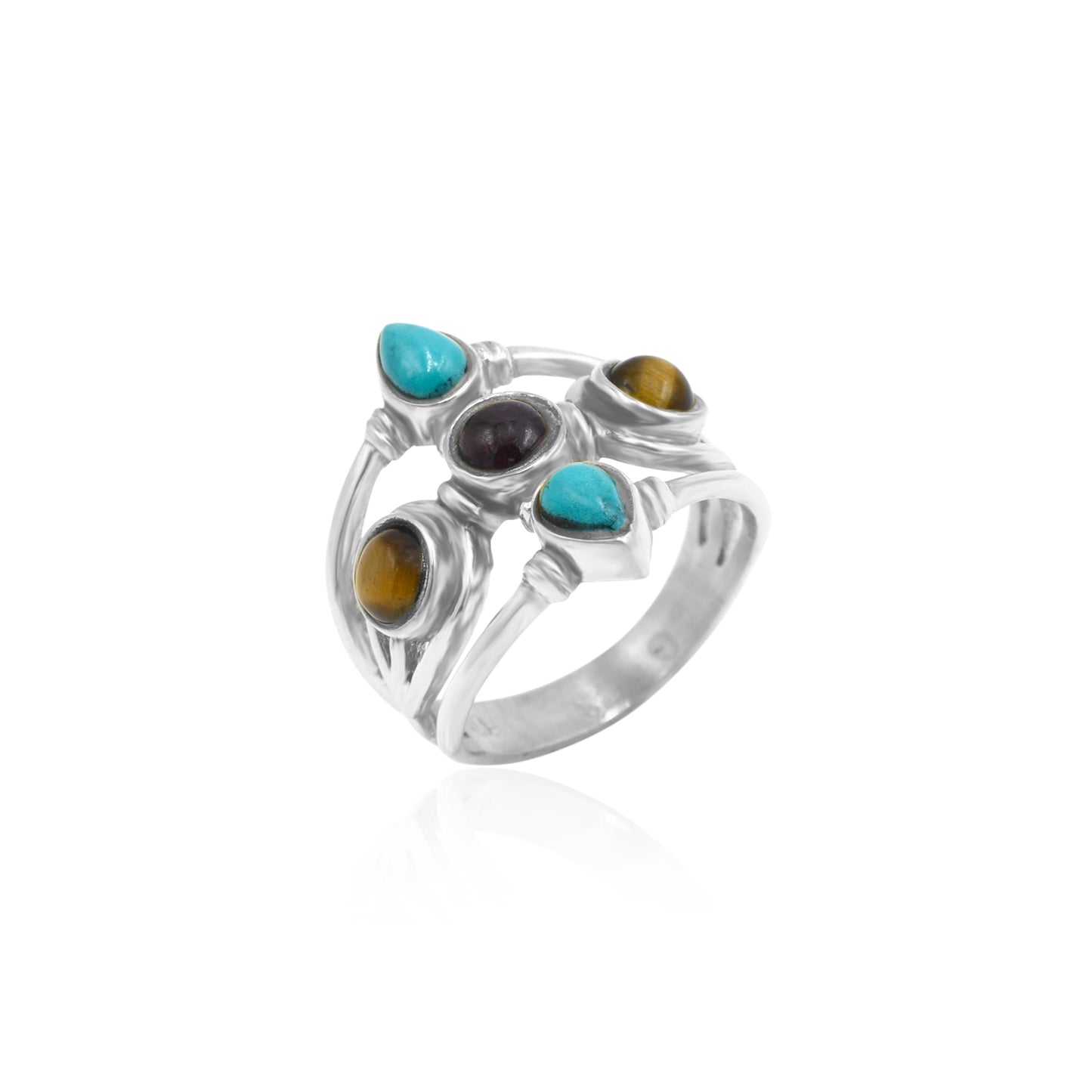 Glimmering Vines Stone Ring