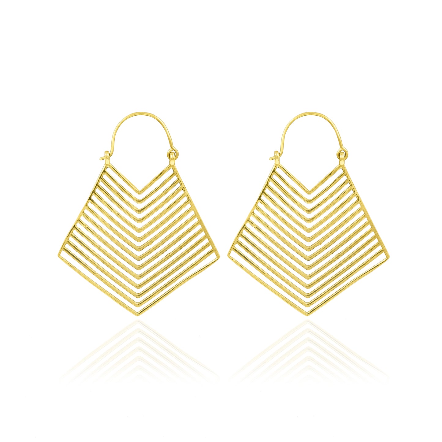 Rhombus Huggie Hoop Earrings