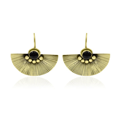 Wing Of Garnet Hook Earrings