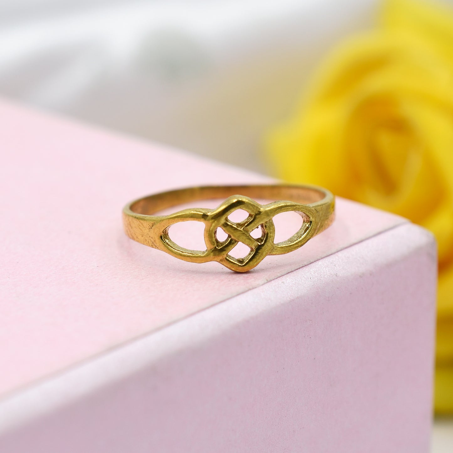 Golden Love Knot Ring