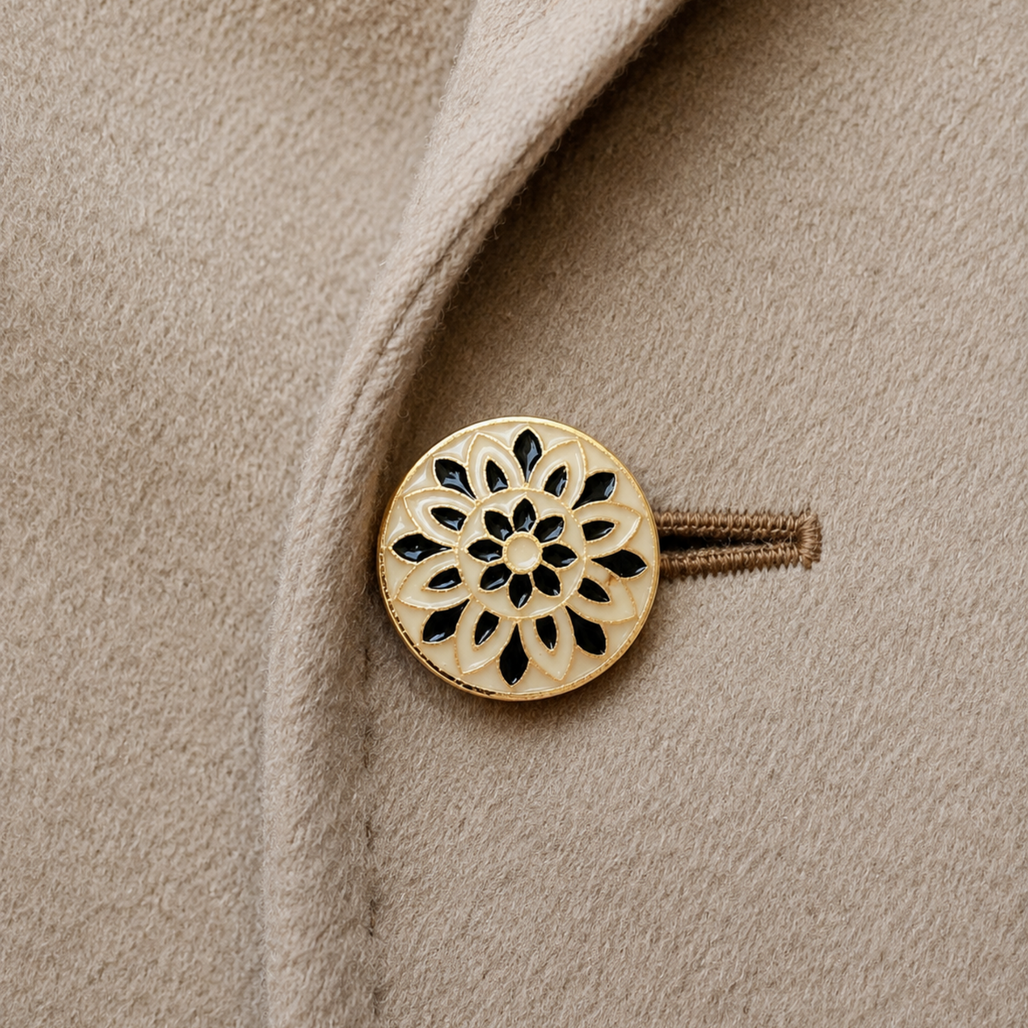 Classic Floral Button