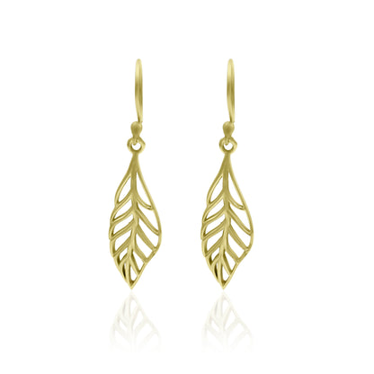 Leaf Fall Hook Earrings