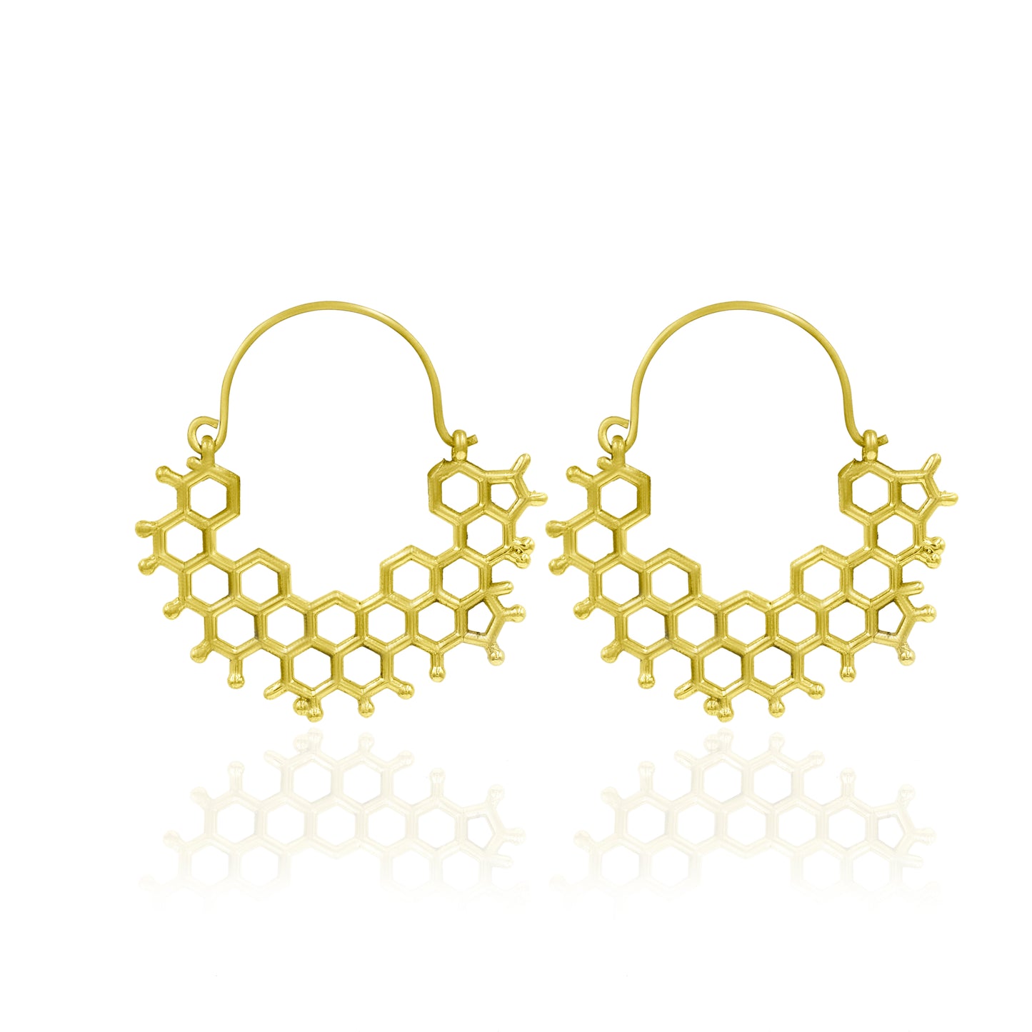 Honeycomb Hoop Earrings