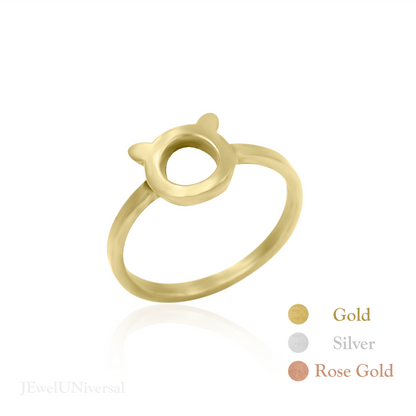 Kitty Face Ring