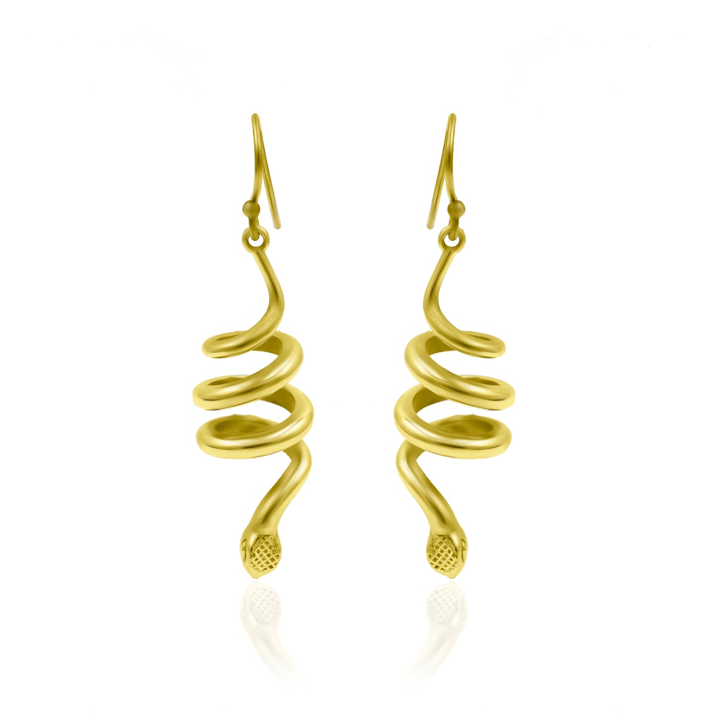 Snake On The Tree Hook Earrings