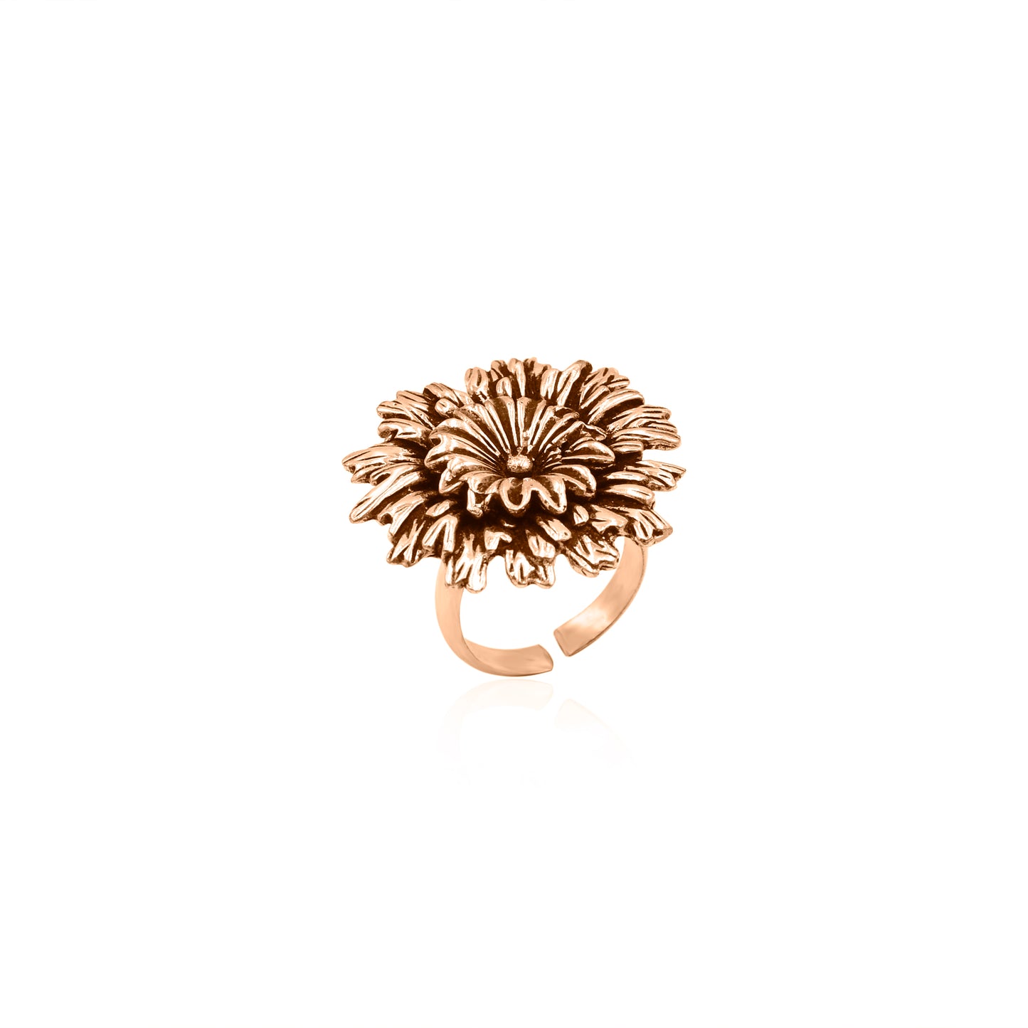 Silvery Bloom Ring