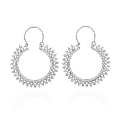 Dazzling Helios Hoop Earrings