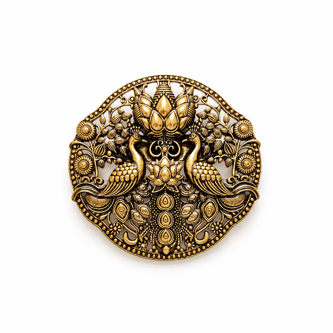 Peacock Splender Brooch