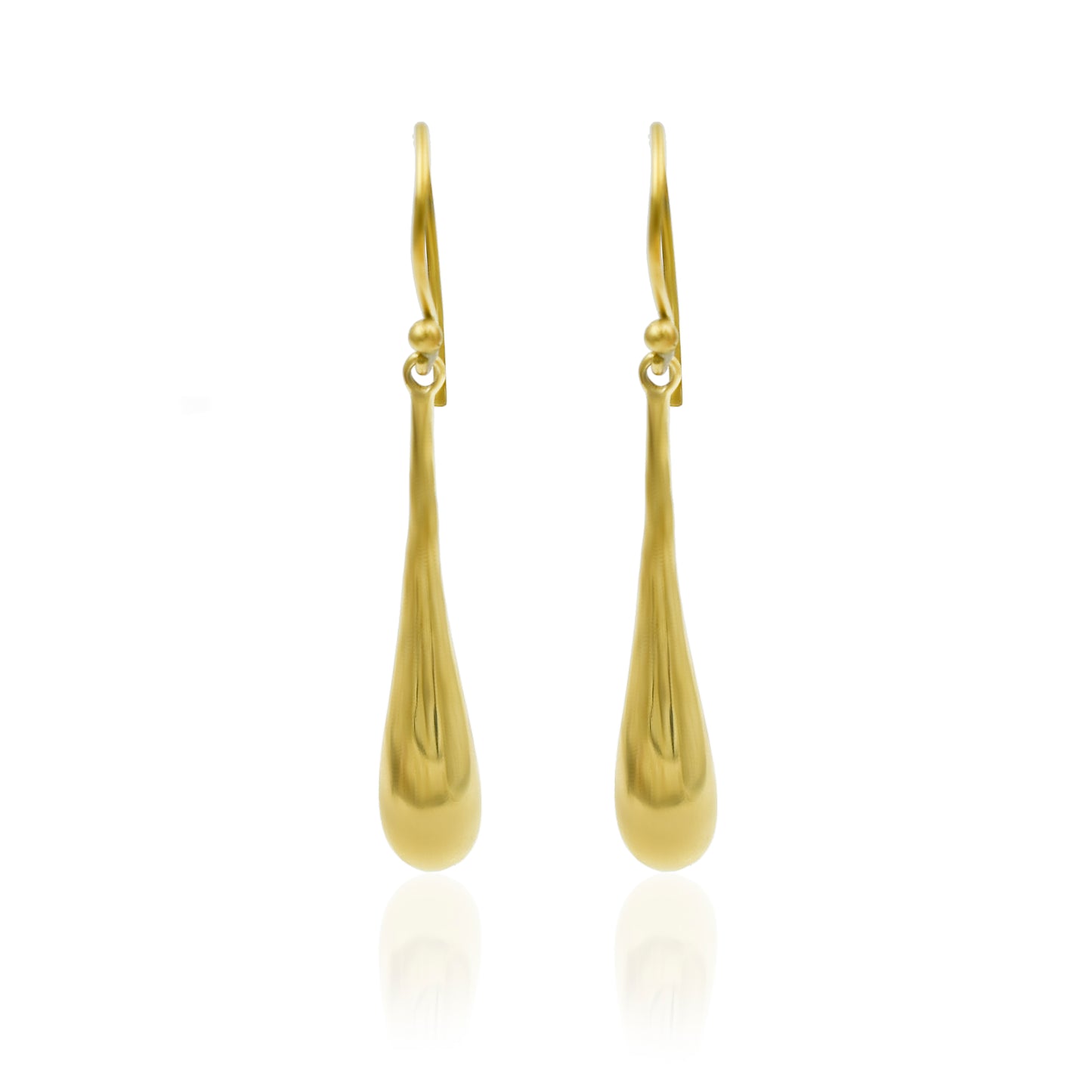 Long Pear Drops Hook Earrings