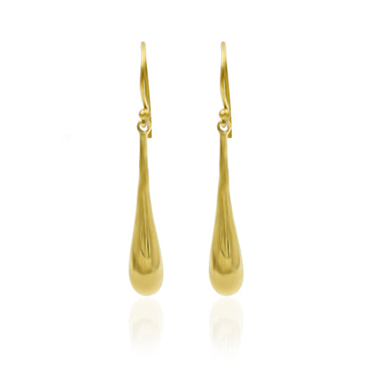 Long Pear Drops Hook Earrings