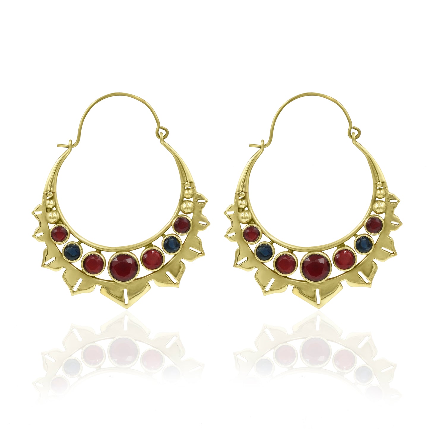 Back In Time Mughal Hoops Earrings