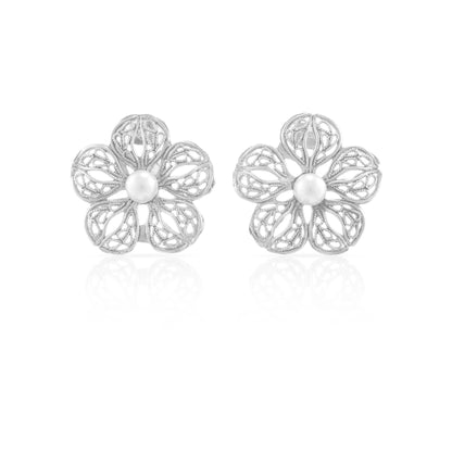 Petal Pearls Stud Earrings