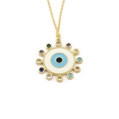 Evil Eye Stone Necklace