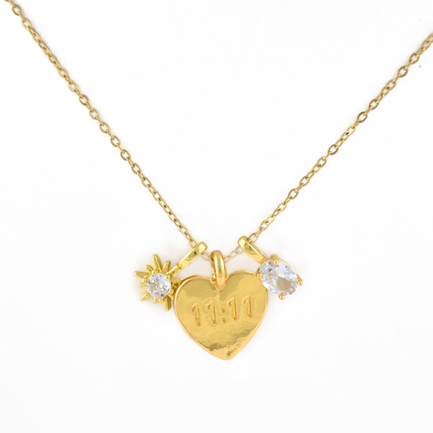 11:11 Heart Necklace