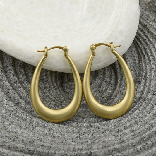 Divine Drop Hoop Earrings