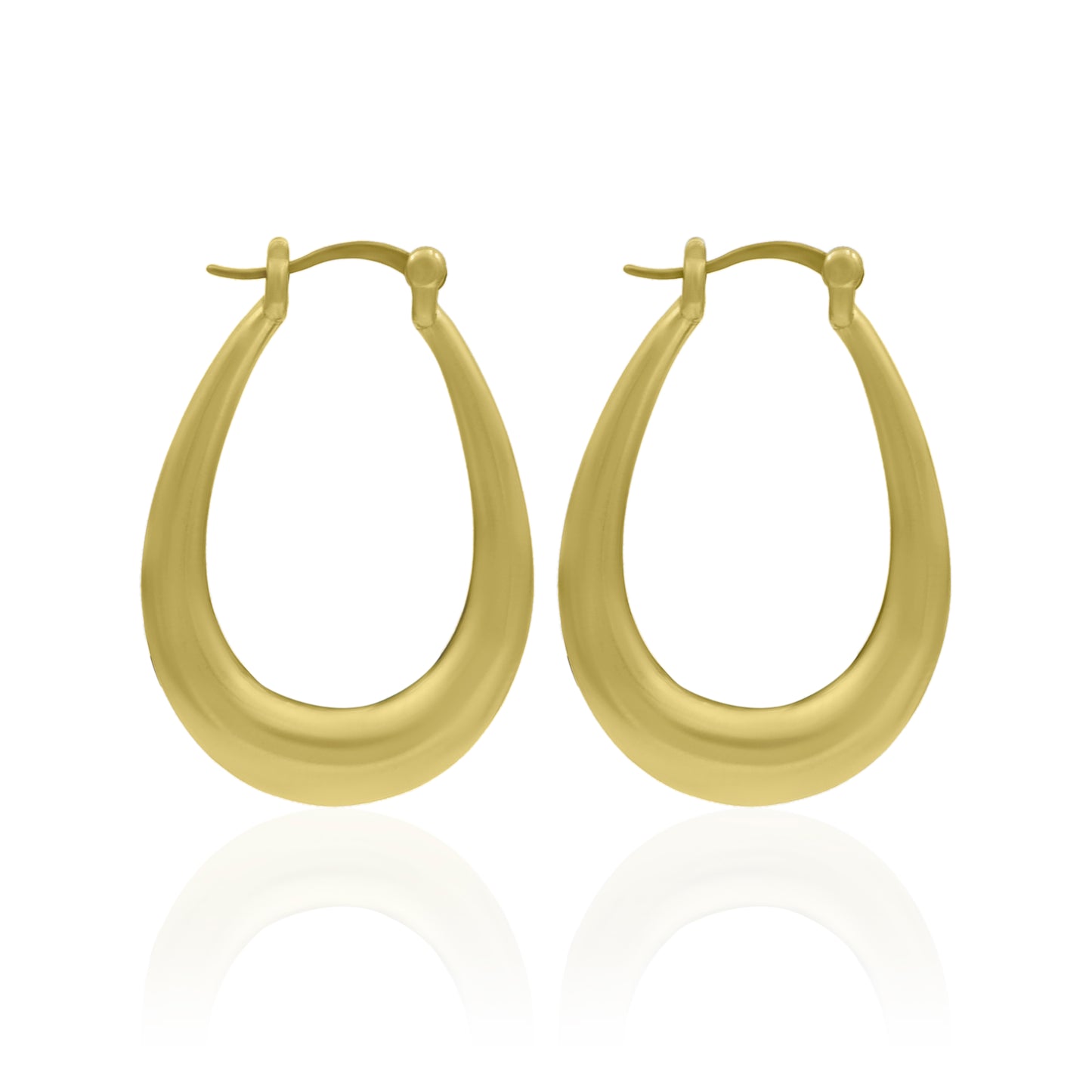 Divine Drop Hoop Earrings