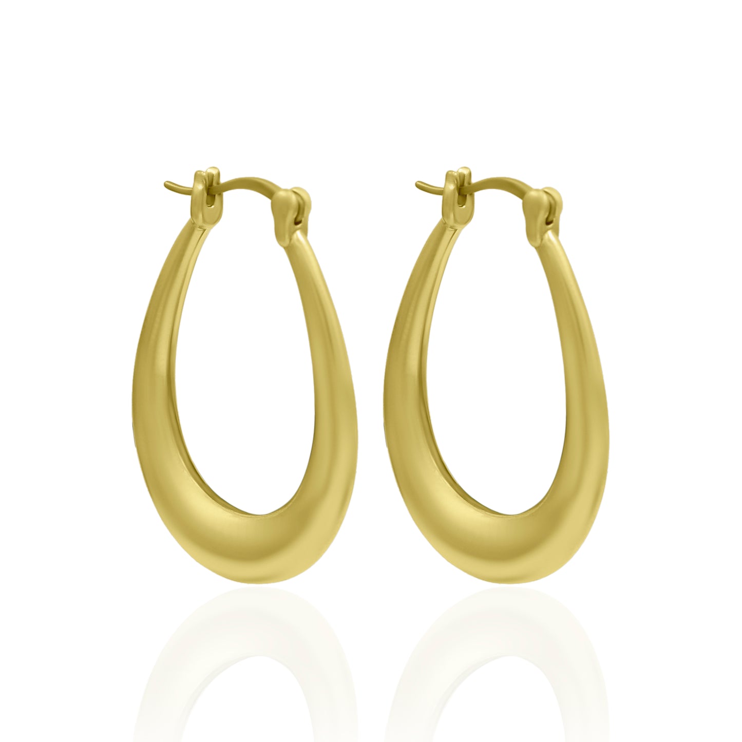 Divine Drop Hoop Earrings