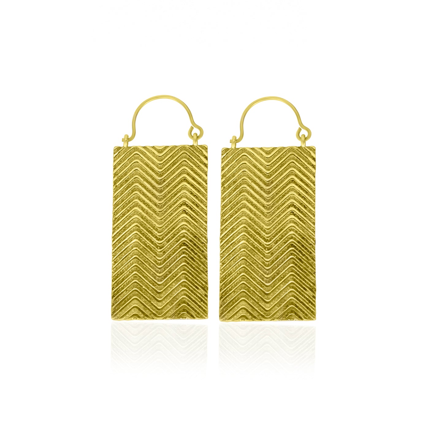 Jute Bag Hoop Earrings