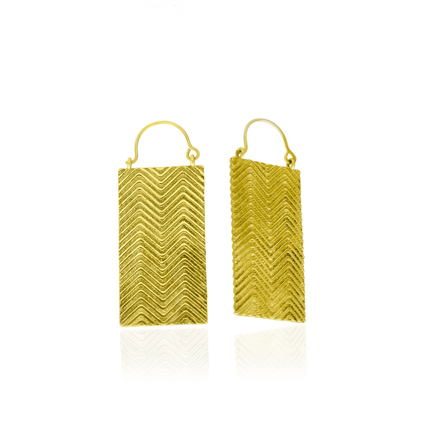 Jute Bag Hoop Earrings