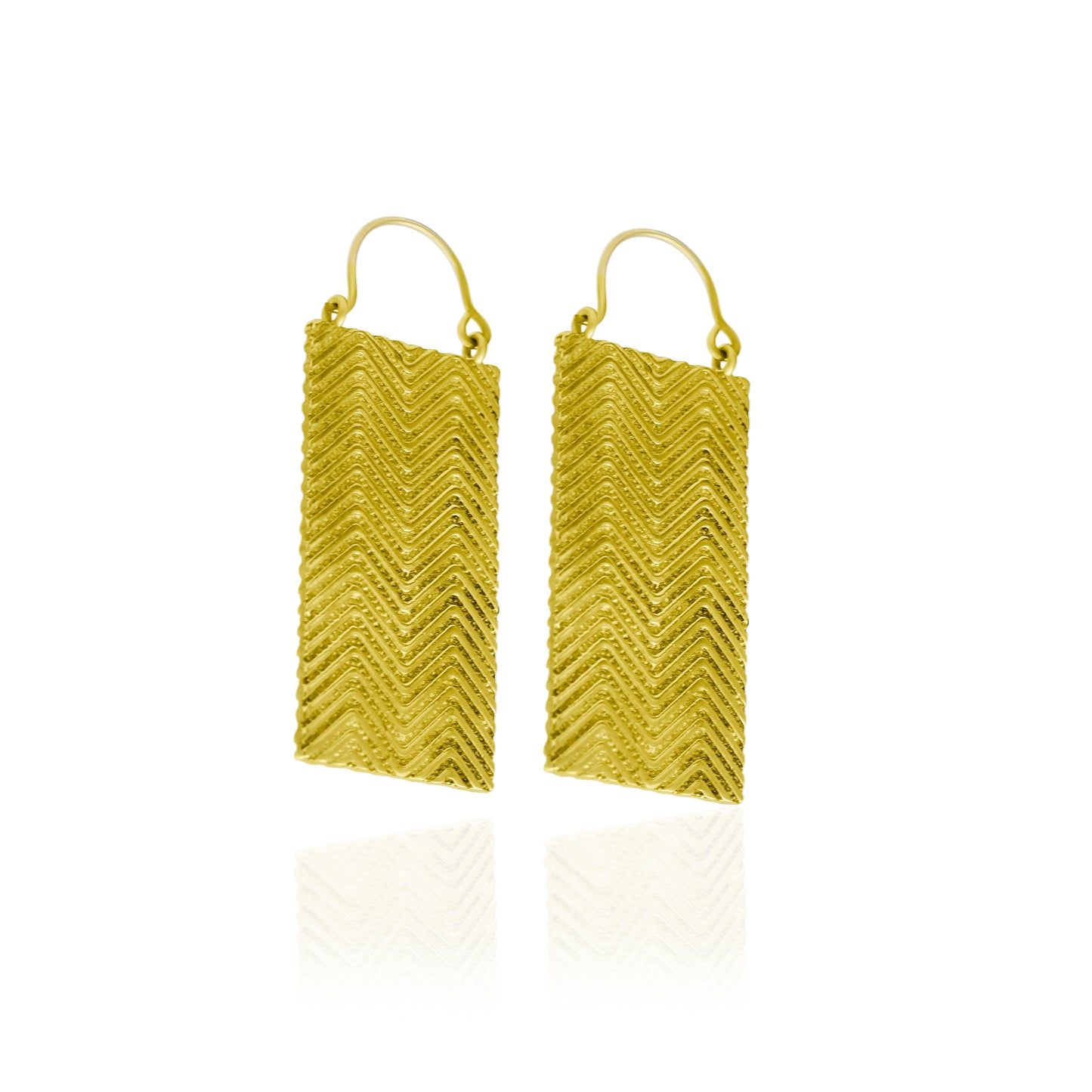 Jute Bag Hoop Earrings