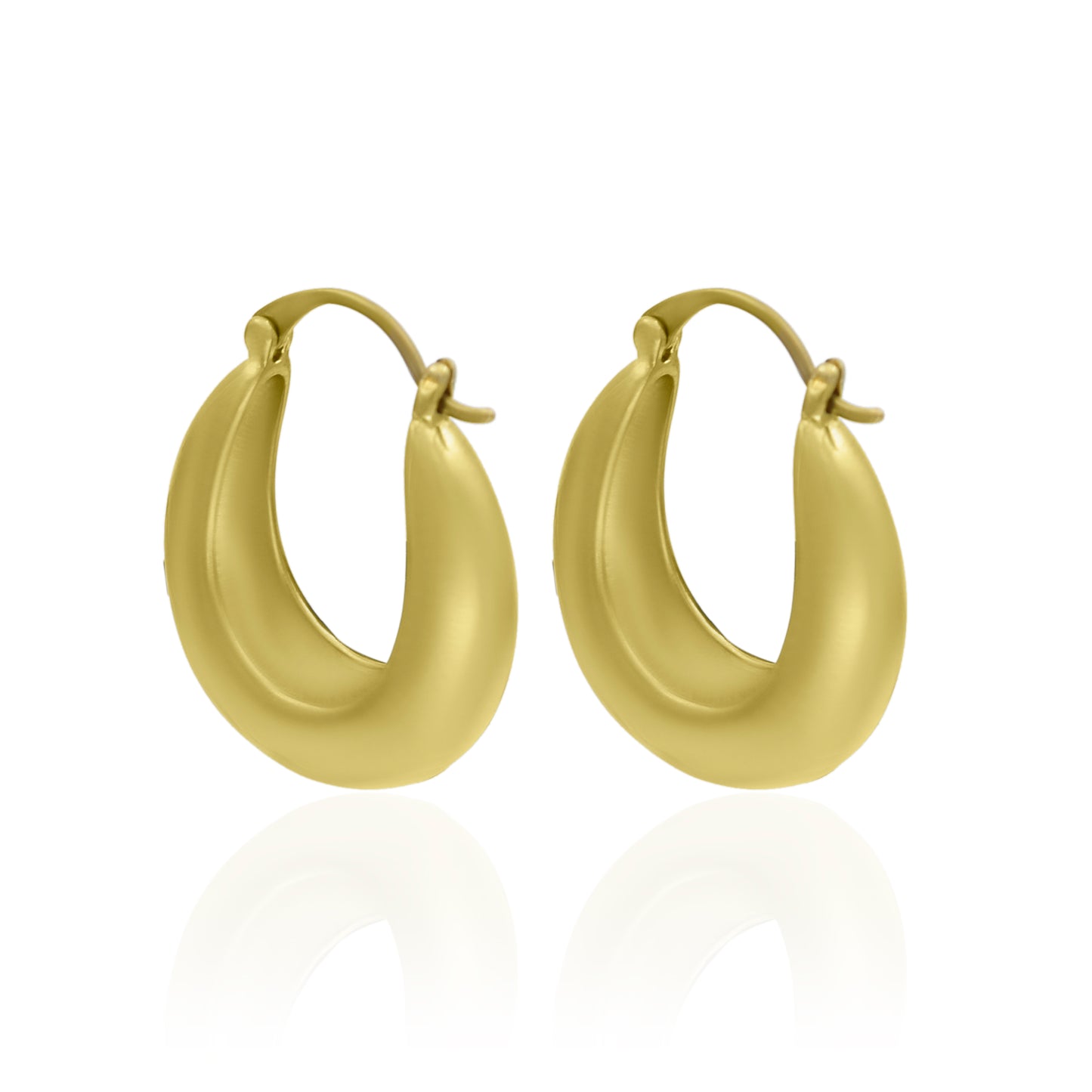 Metallic Chic Hoop Earrings