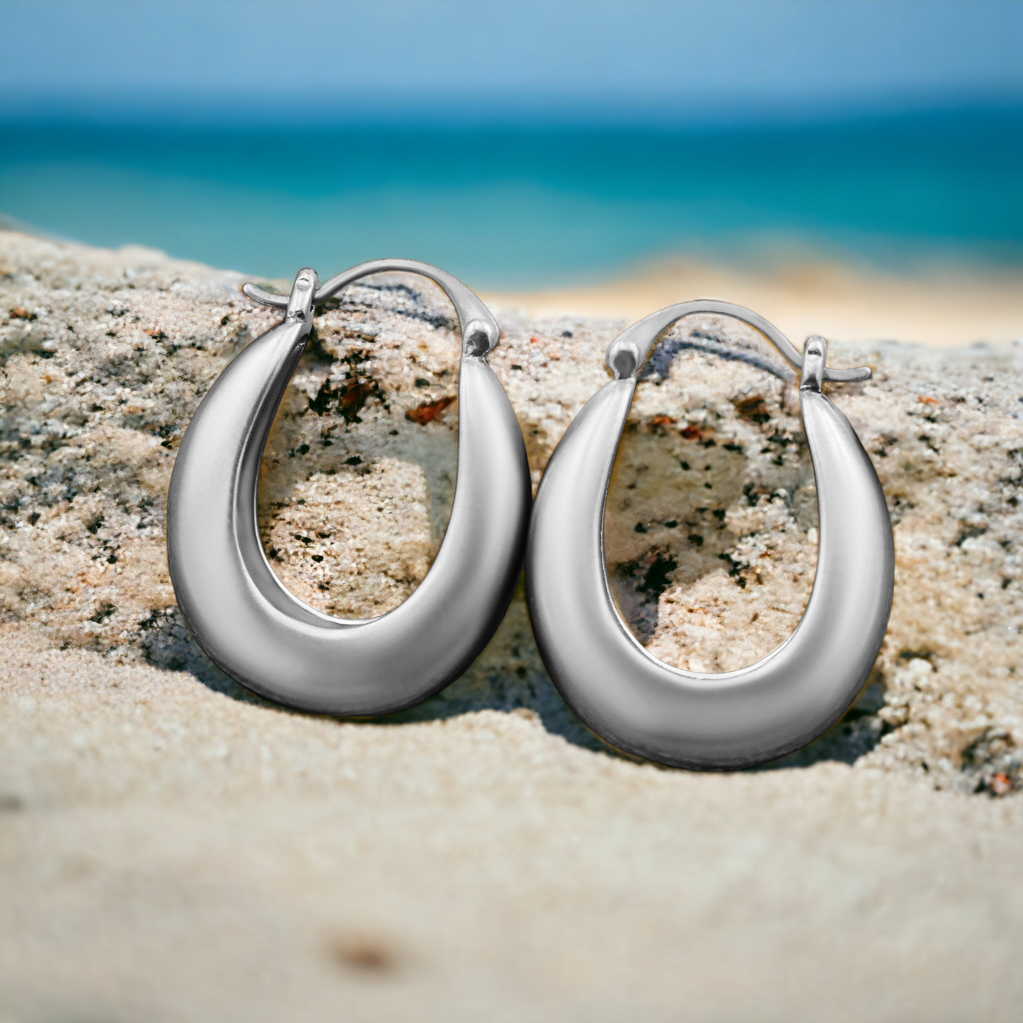 Metallic Chic Hoop Earrings