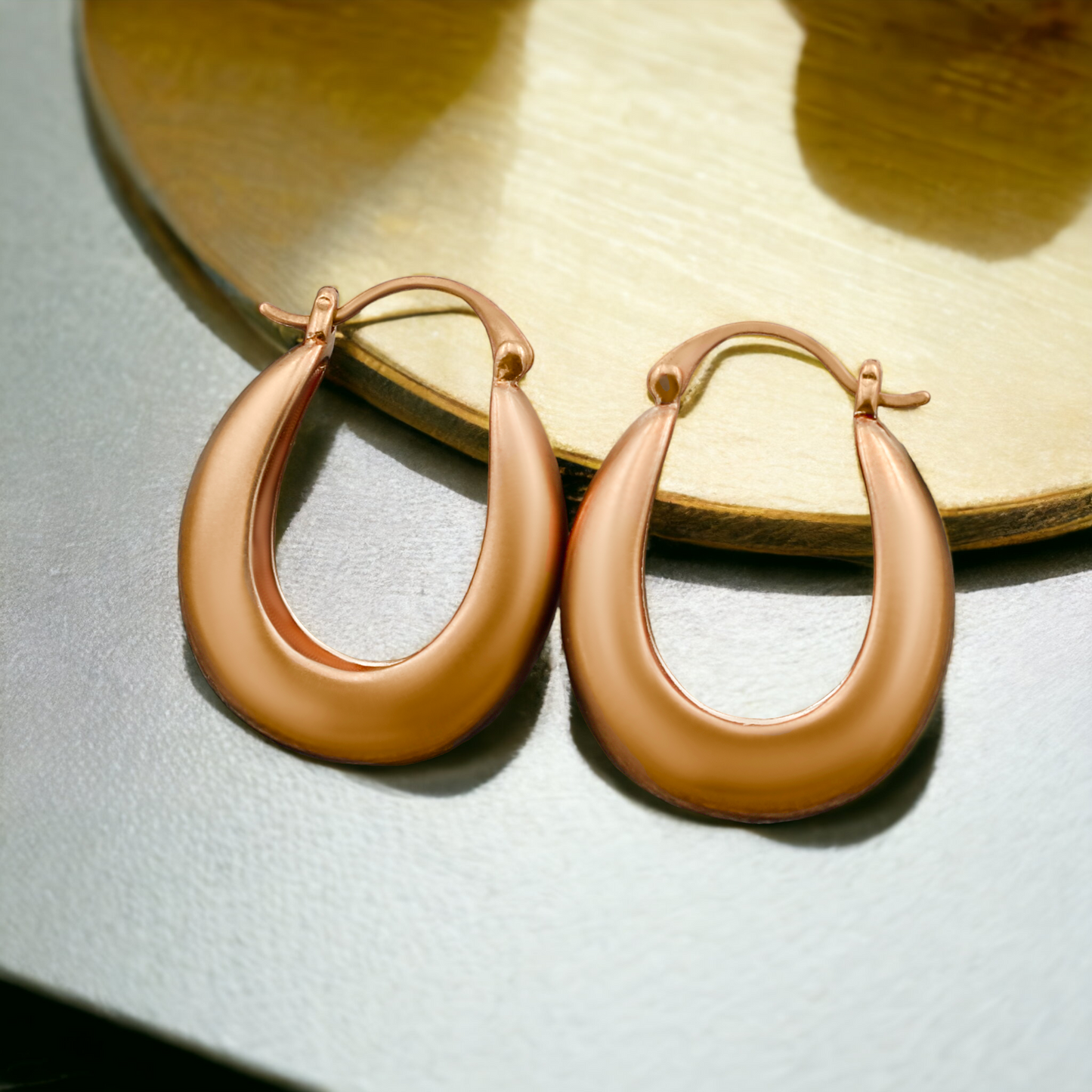 Metallic Chic Hoop Earrings