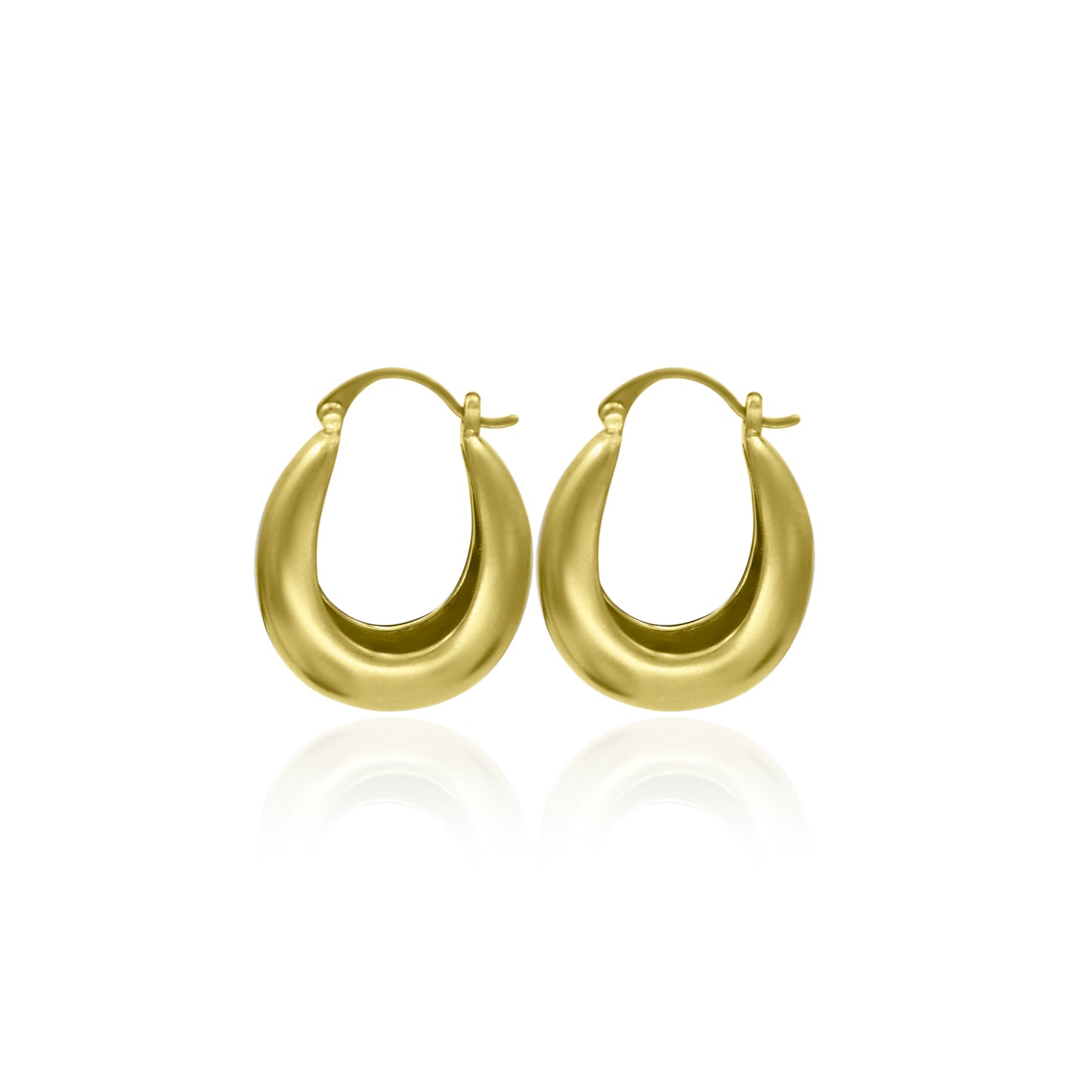 Metallic Chic Hoop Earrings