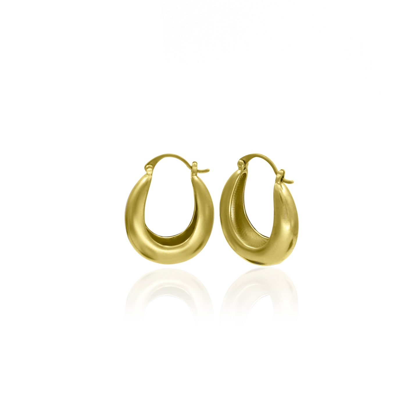 Metallic Chic Hoop Earrings