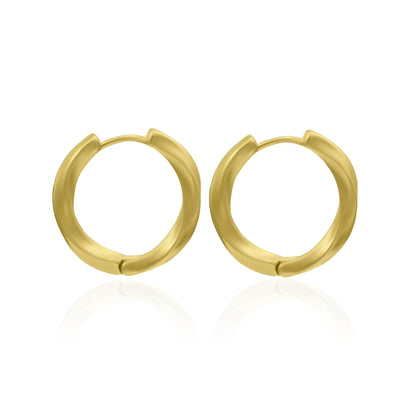 Twisty Joint Hoop Earrings