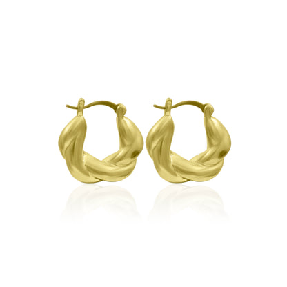 Twisty Lace Hoop Earrings