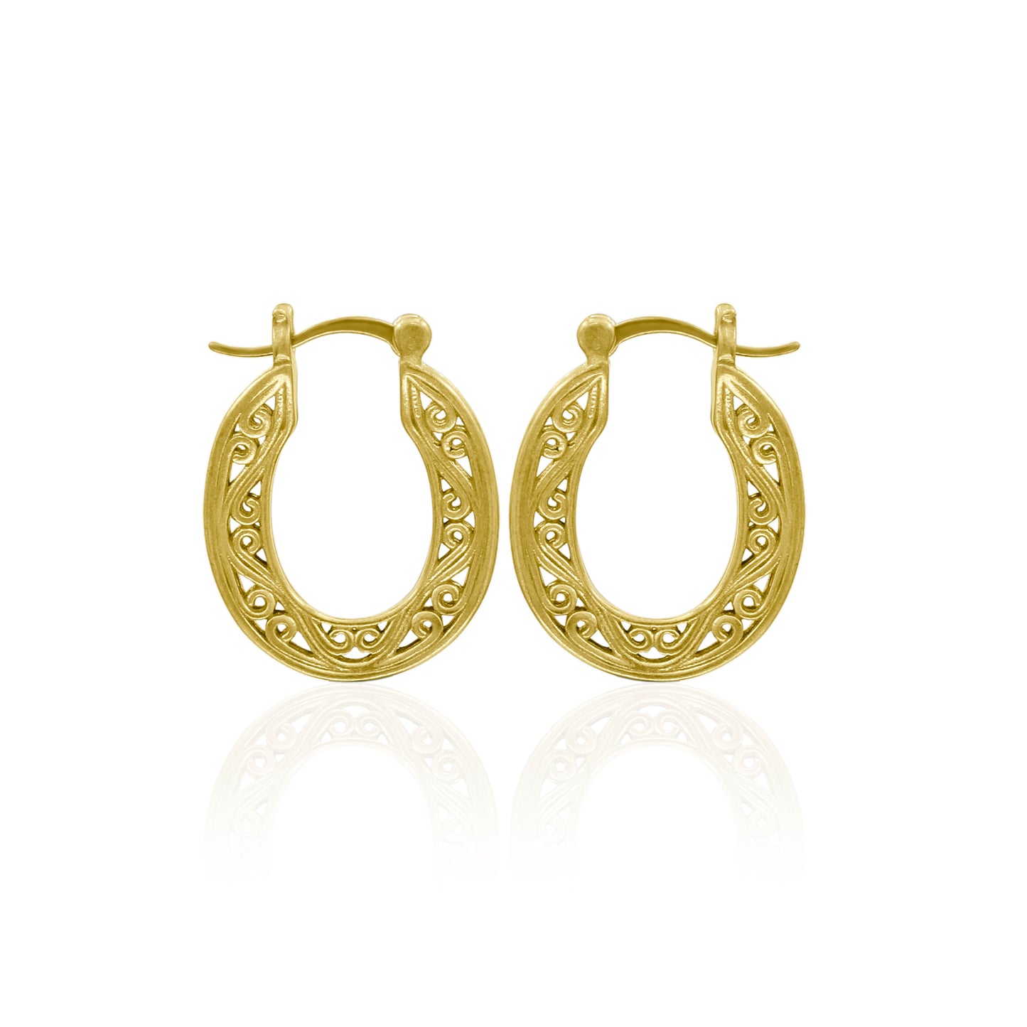 Catherine Oval Hoop Earrings