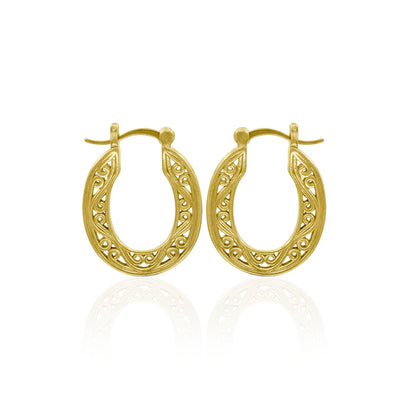 Catherine Oval Hoop Earrings