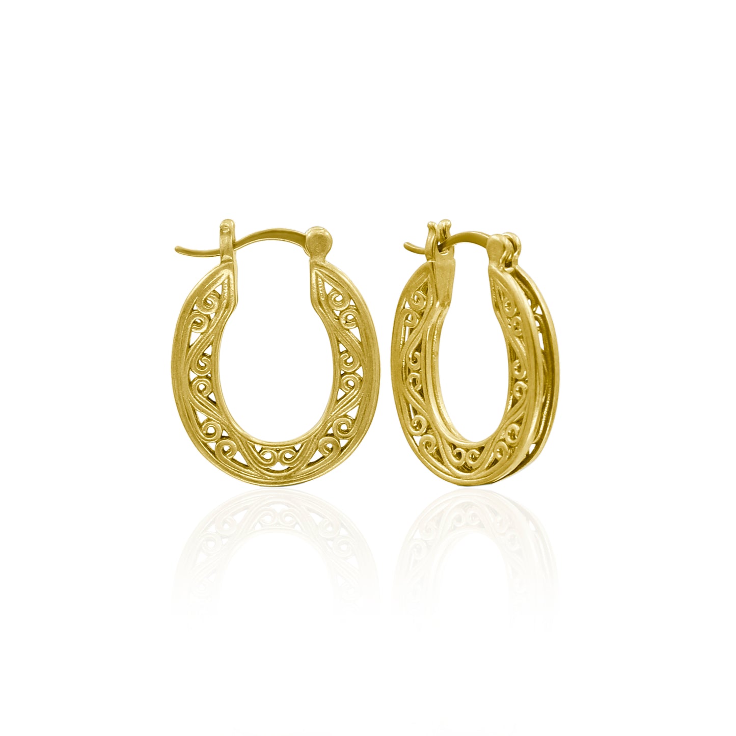 Catherine Oval Hoop Earrings