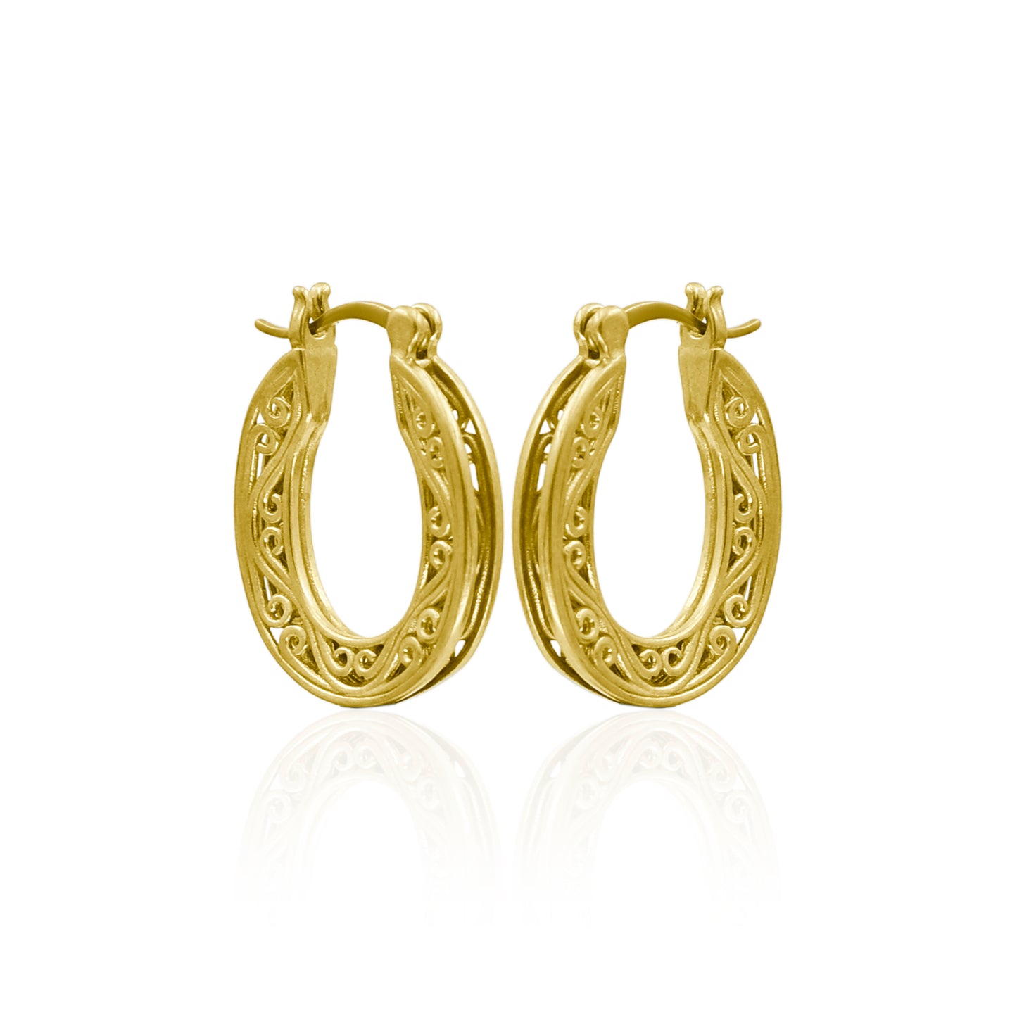 Catherine Oval Hoop Earrings