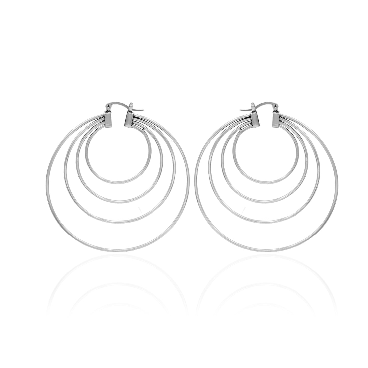 Concentric Trails Hoop Earrings