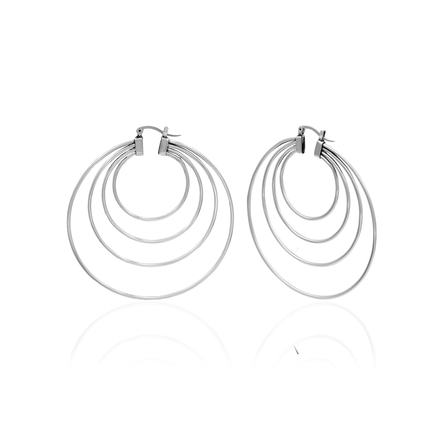 Concentric Trails Hoop Earrings