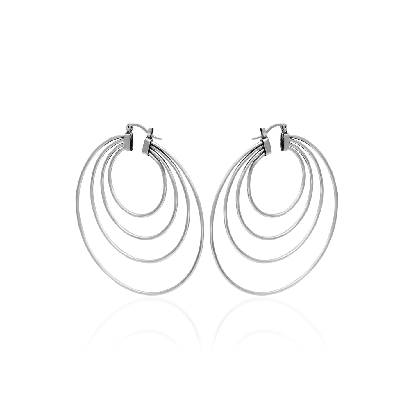 Concentric Trails Hoop Earrings