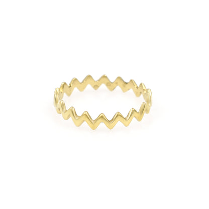 Dazzling Zigzag Ring
