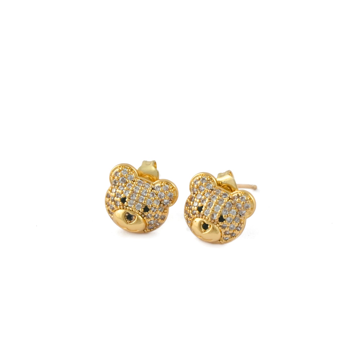 Teddy Sparkle Stud Earrings
