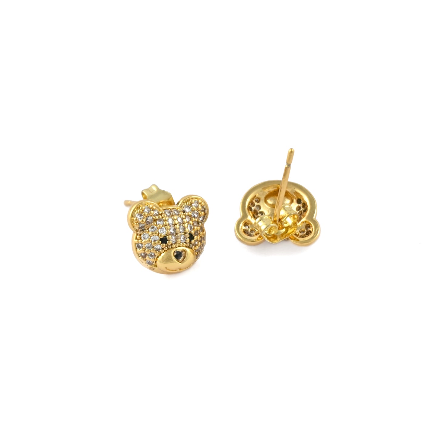 Teddy Sparkle Stud Earrings