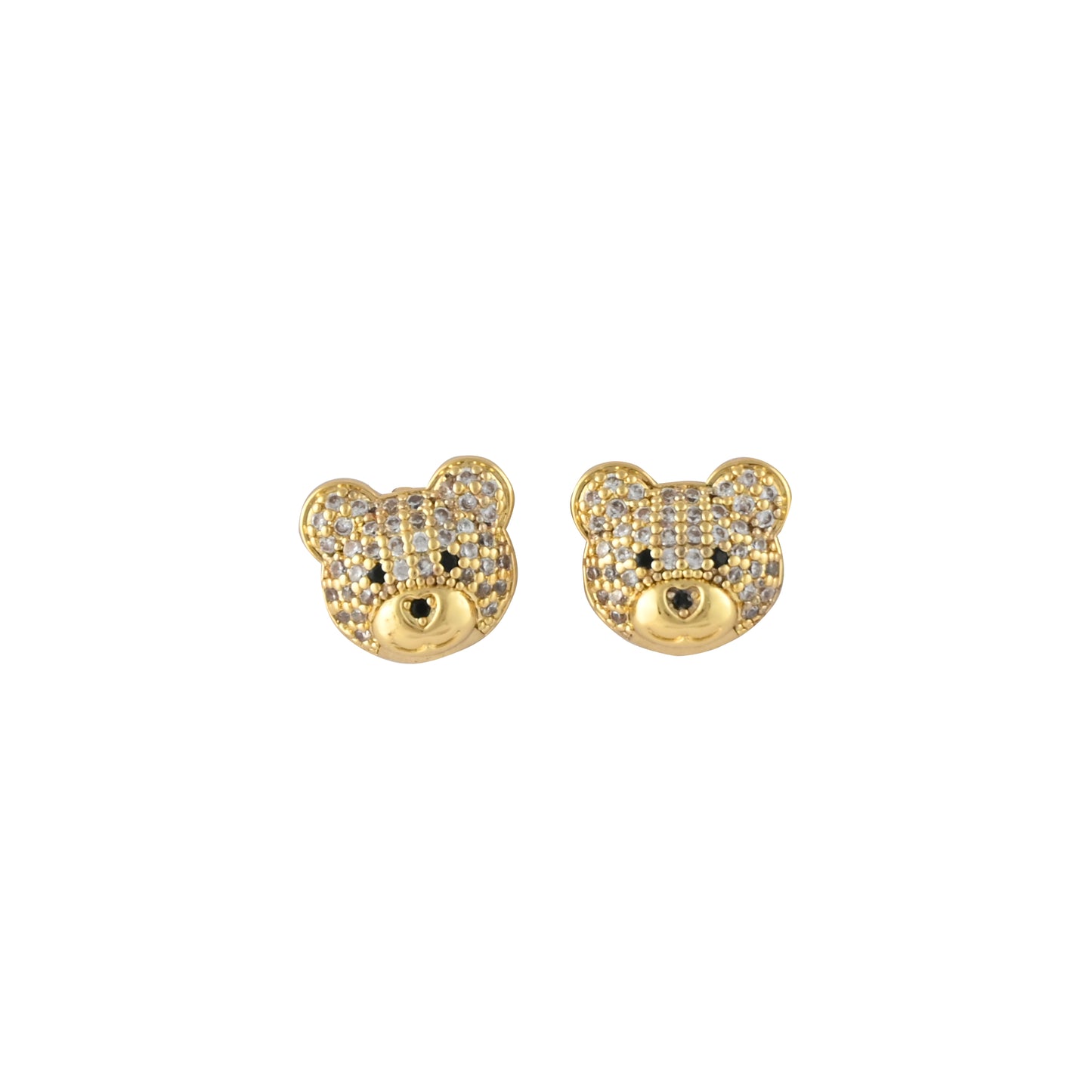 Teddy Sparkle Stud Earrings