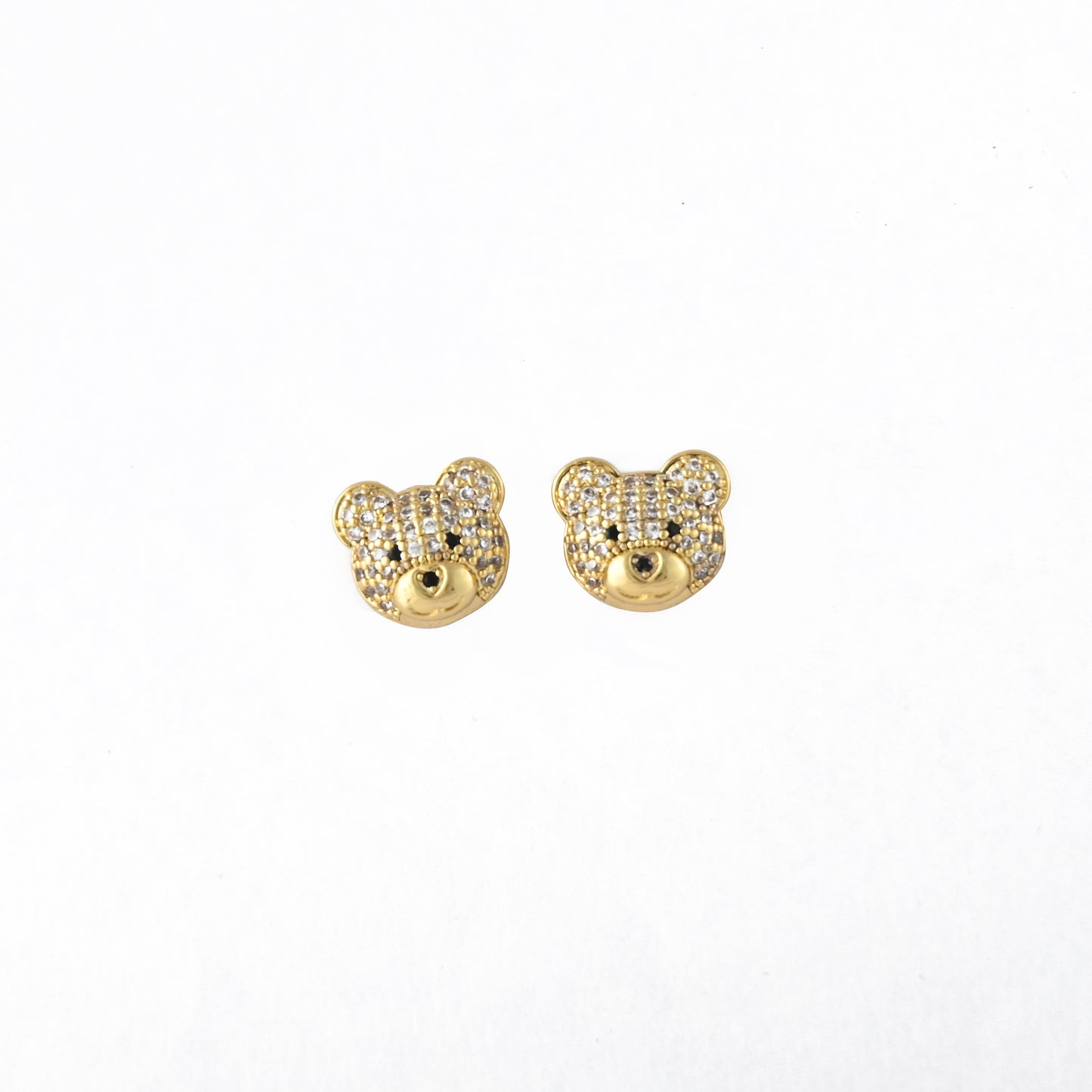 Teddy Sparkle Stud Earrings