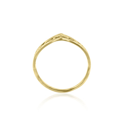 Golden Grace Crown Ring