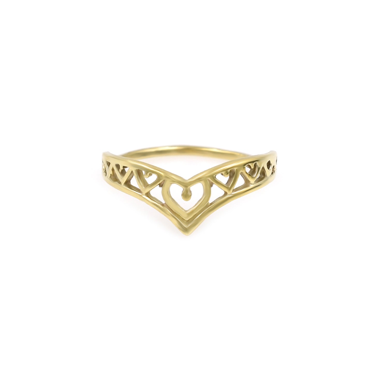 Golden Grace Crown Ring