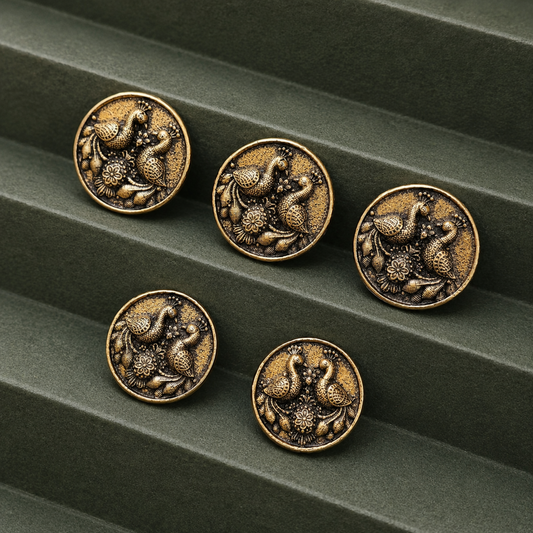 Sovereign Peacock Button
