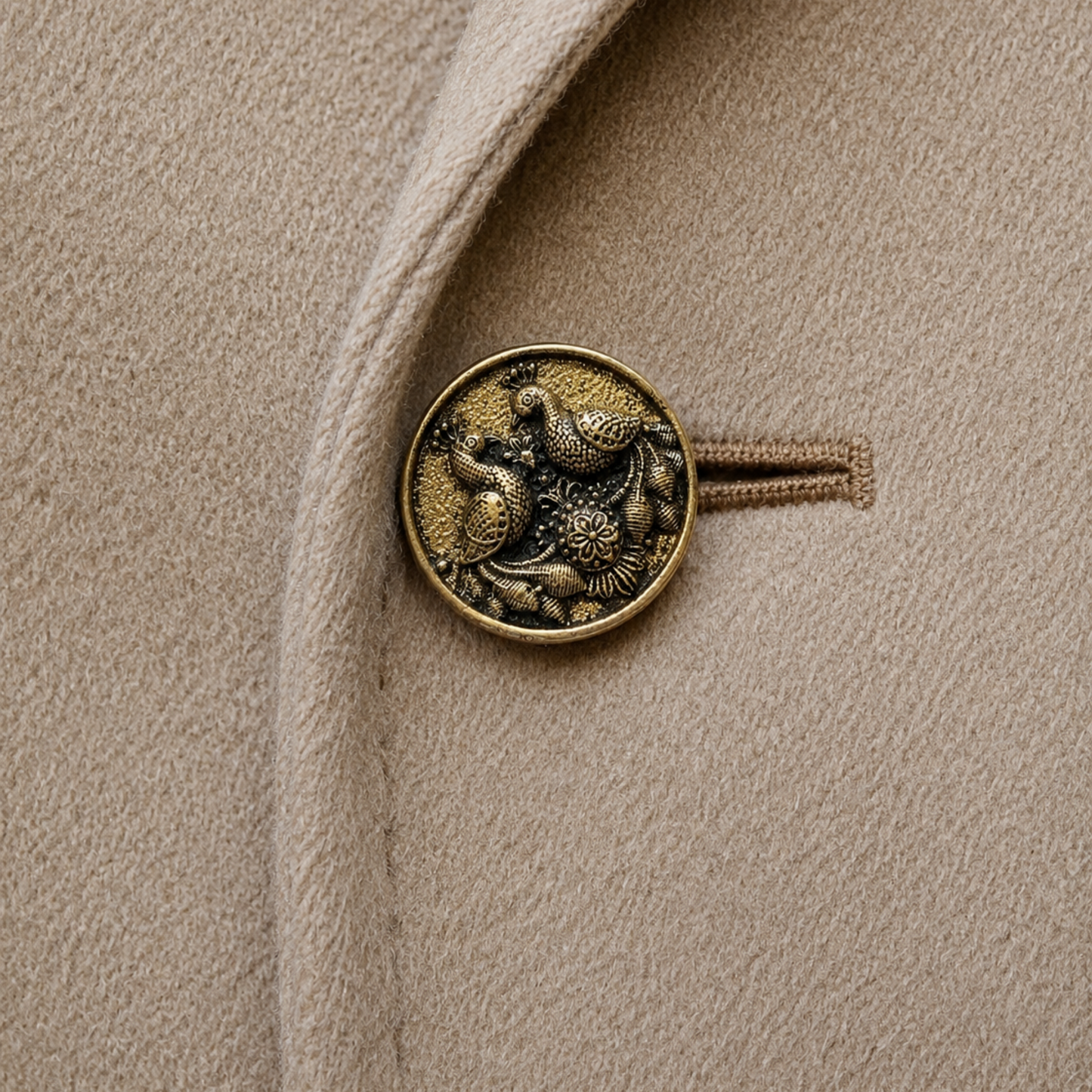 Sovereign Peacock Button