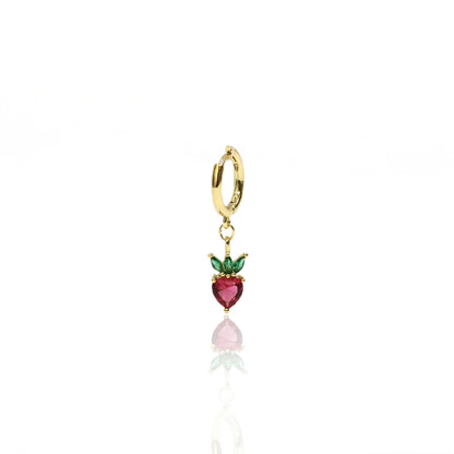 Fruit Basket Hoop Earrings
