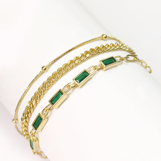 Gilded Garden Stack Bracelet